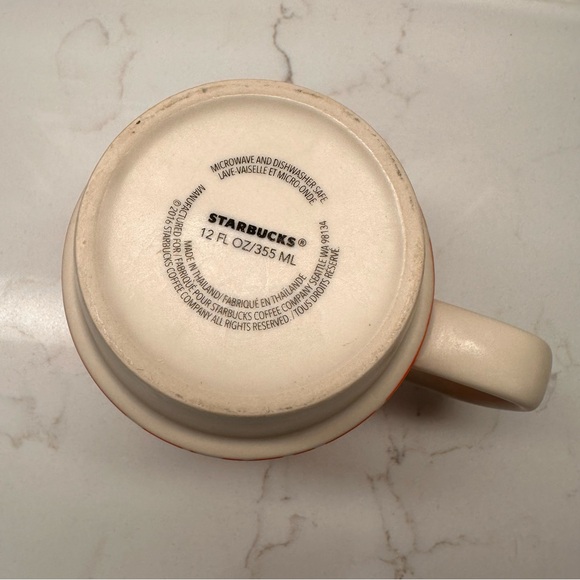 Starbucks 2016 Orange Floral Mug - Picture 4 of 6